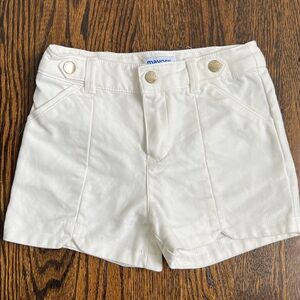 Mayoral white Cotton Blend Shorts
